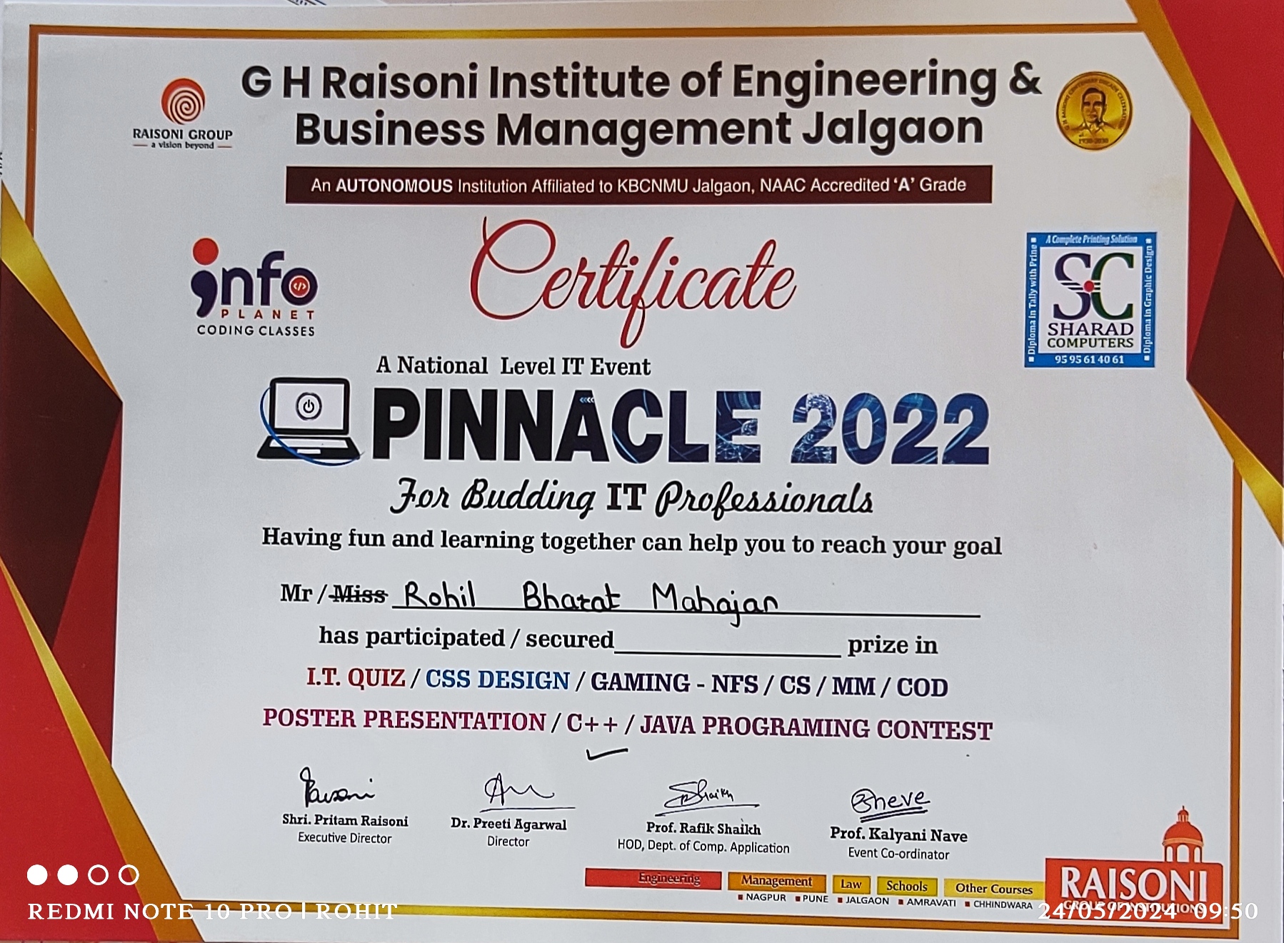Certification in C++